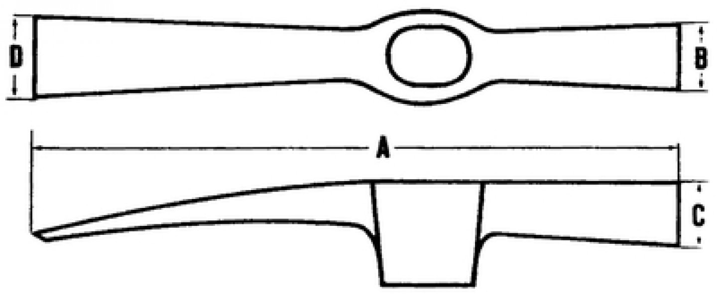 Ciocan zidar cu lama orizontala si cap, coada de lemn 03