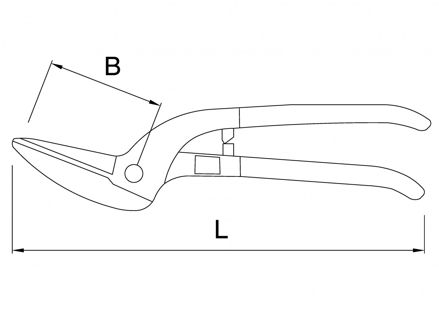 Foarfeca pelican pentru tabla 02