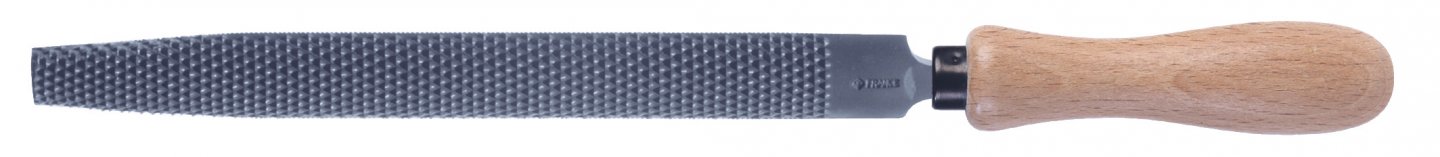 Razătoare semiroundă mâner de lemn pe card 03