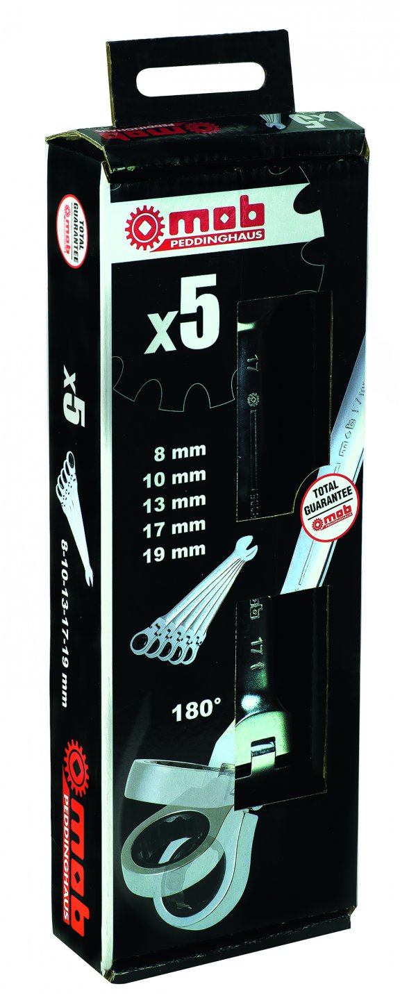 Set 5 chei combinate cu clichet, articulate in displaybox