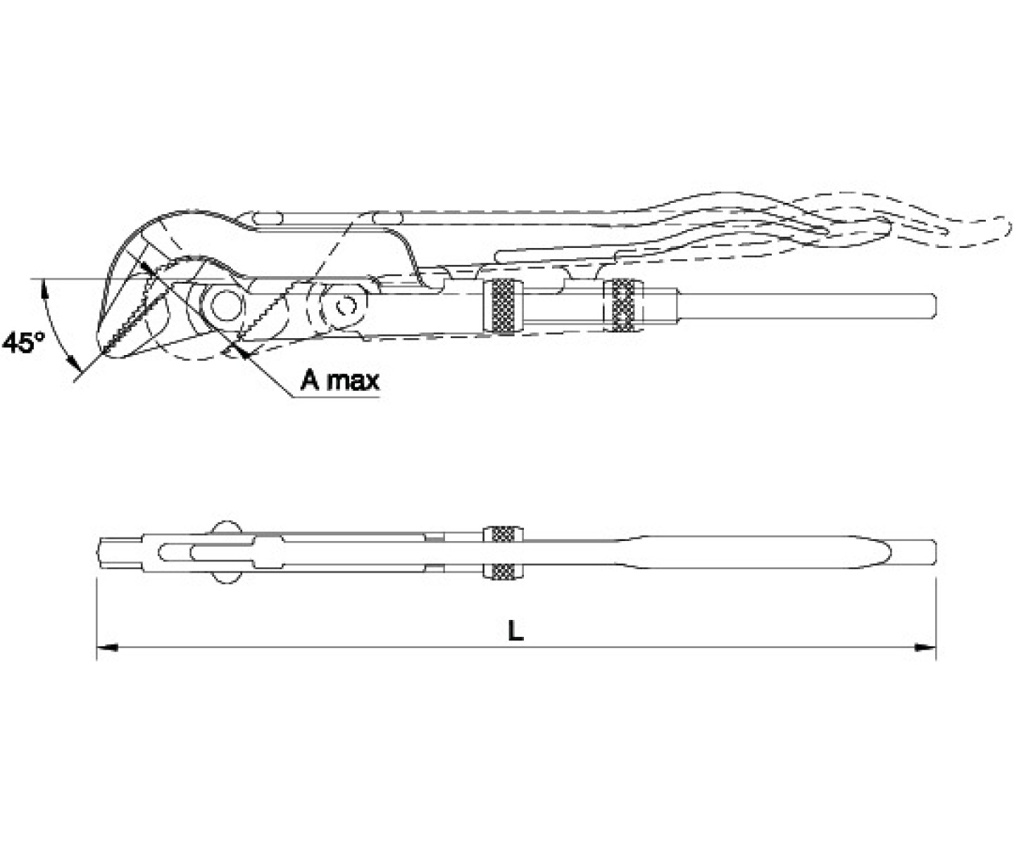 Cleste suedez pentru tevi cu gura la 450 02