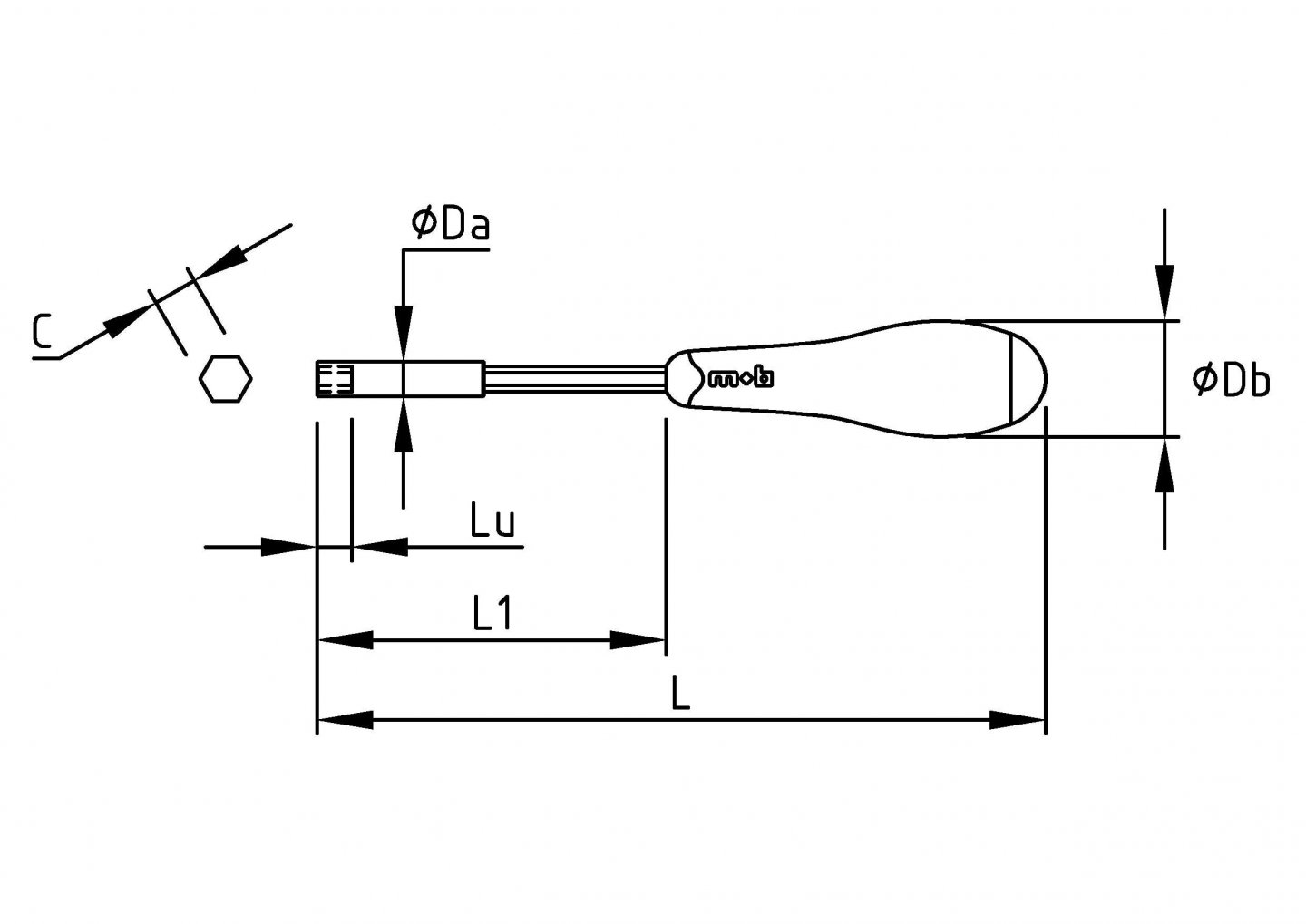 Surubelnita magnetica port bituri cu autoblocare 1/4 02