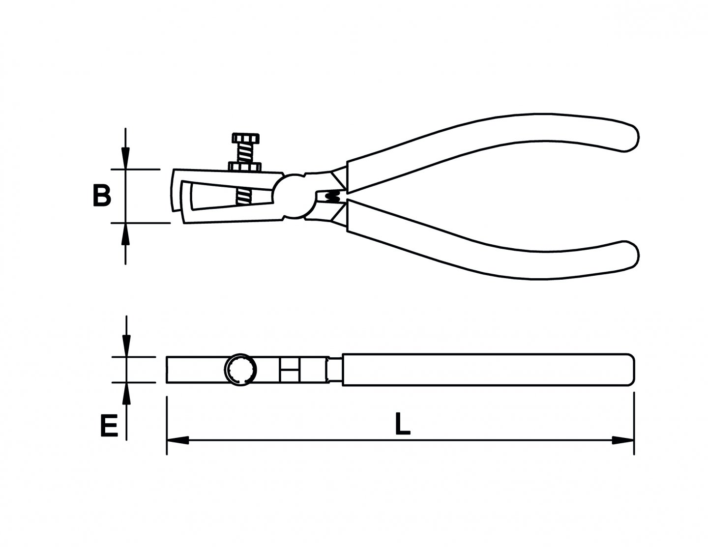 Cleste pentru dezizolat, manson pvc 02