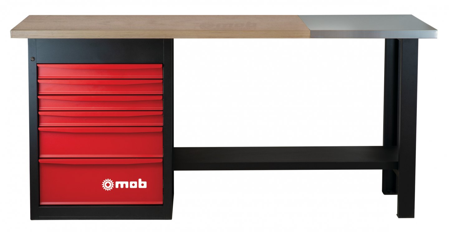 Banc fix tsg8 x6 sertare+placa inox