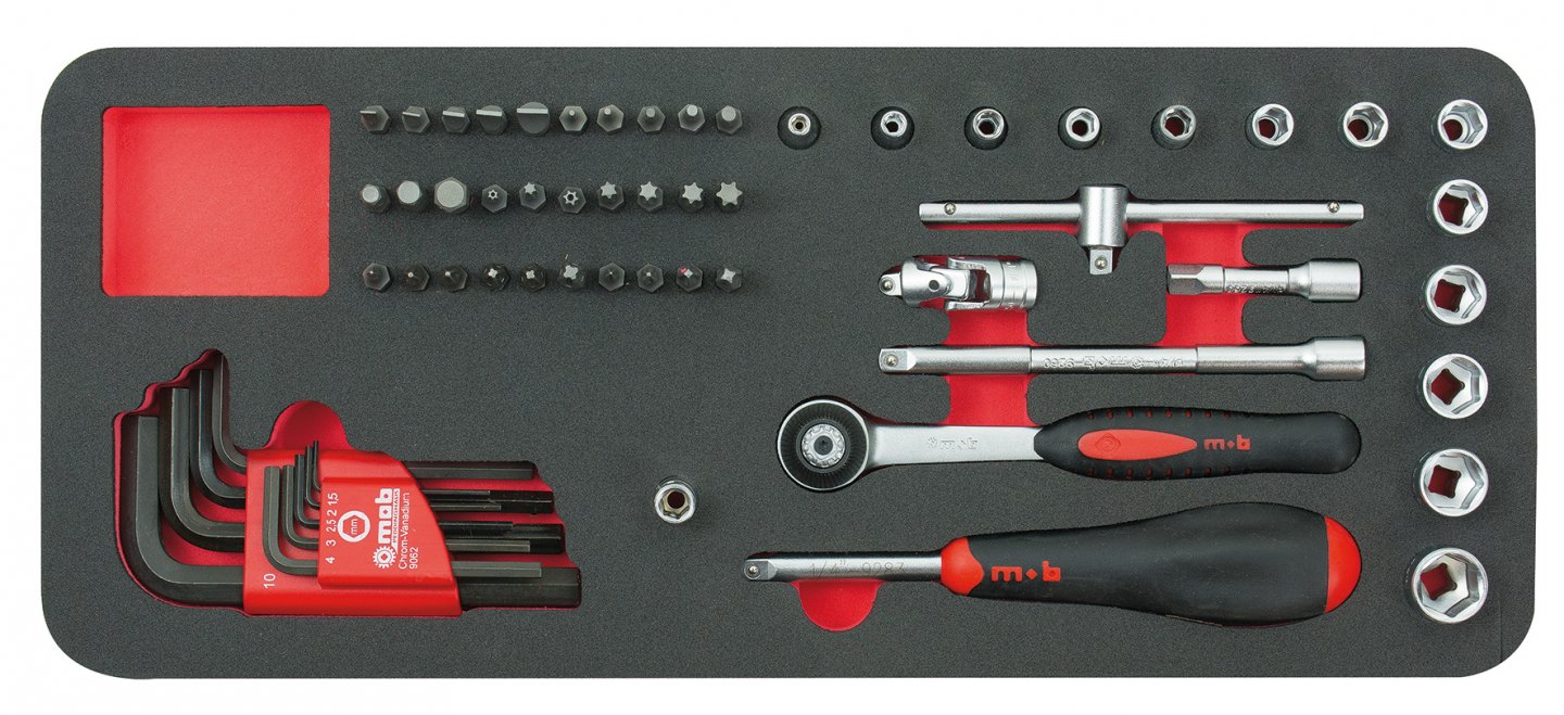 Prise modul spumă 1/4'' 59 buc