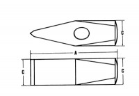 Mâner de lemn mână mace 03