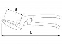 Foarfeca pelican pentru tabla 02