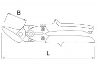 Foarfeca cu multiplicator de forta pentru tabla 02