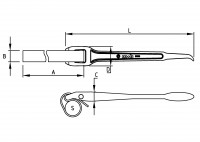 Cleste cu banda pentru tevi 02