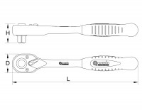 Antrenor cu clichet reversibil montaj greu 1/2 02