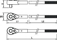 Antrenor cu clichet reversibil 3/4 02
