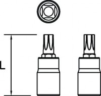 Cap cheie tubulara cu bit locas torx 1/2 02