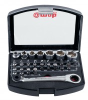 Trusa 31 bituri, capete si accesorii 1/4 box31