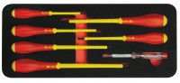 Modul de spumă pentru 6 șurubelnițe izolate 1000v + tester 06