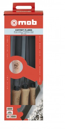 Set 4 pile mânere de lemn