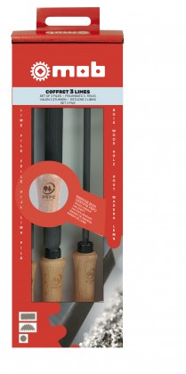 Set 3 pile mânere de lemn pe card