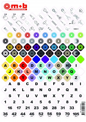 Autocolant organizator pentru sertare