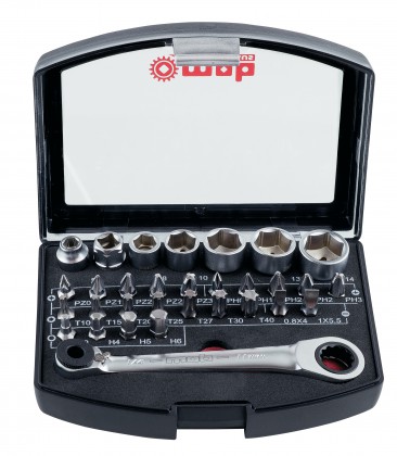 Trusa 31 bituri, capete si accesorii 1/4 box31