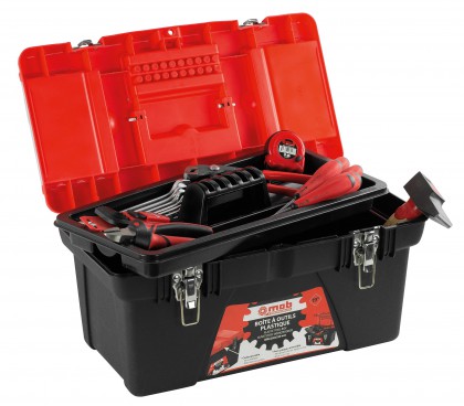 Cutie de scule din plastic căptușită cu 25 de bucăți