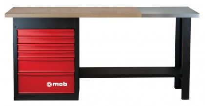 Banc fix tsg8 x6 sertare+placa inox