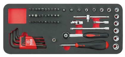 Prise modul spumă 1/4'' 59 buc